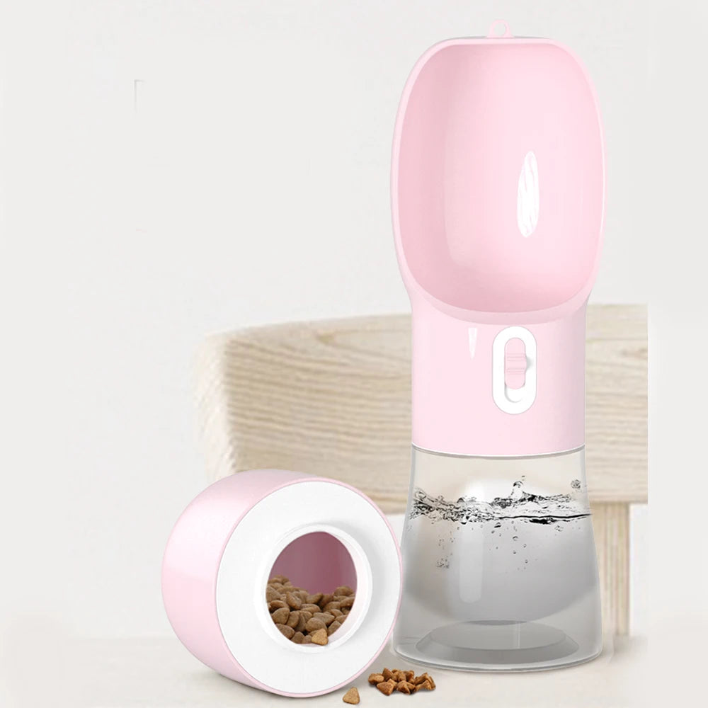 2‑in‑1 Portable Dog Water Bottle