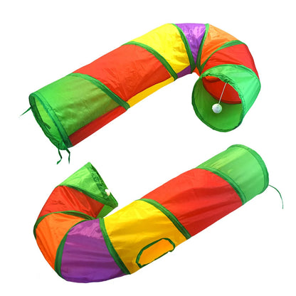 cat play tunnel interactive toy,hide and seek tunnel, portab