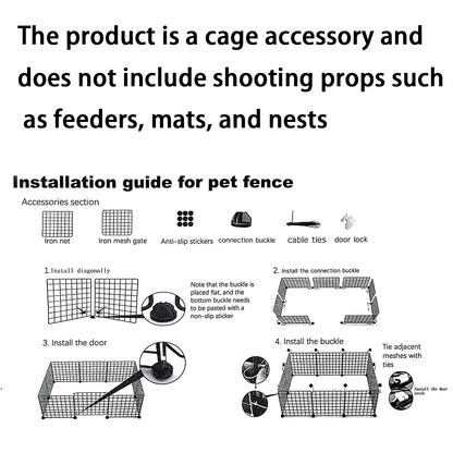 White pet fence - Iron Mesh DIY
