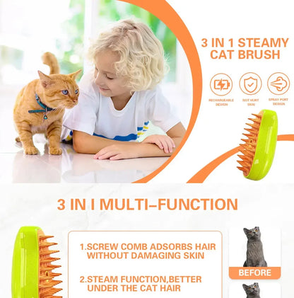 Cat Dog Steamy Brush Steam