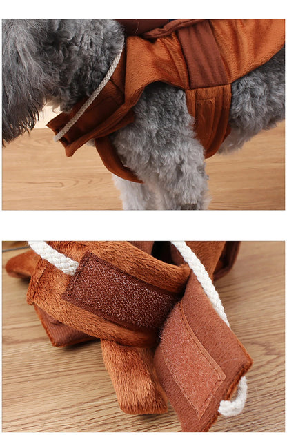 Cowboy riding Dog Halloween Costume