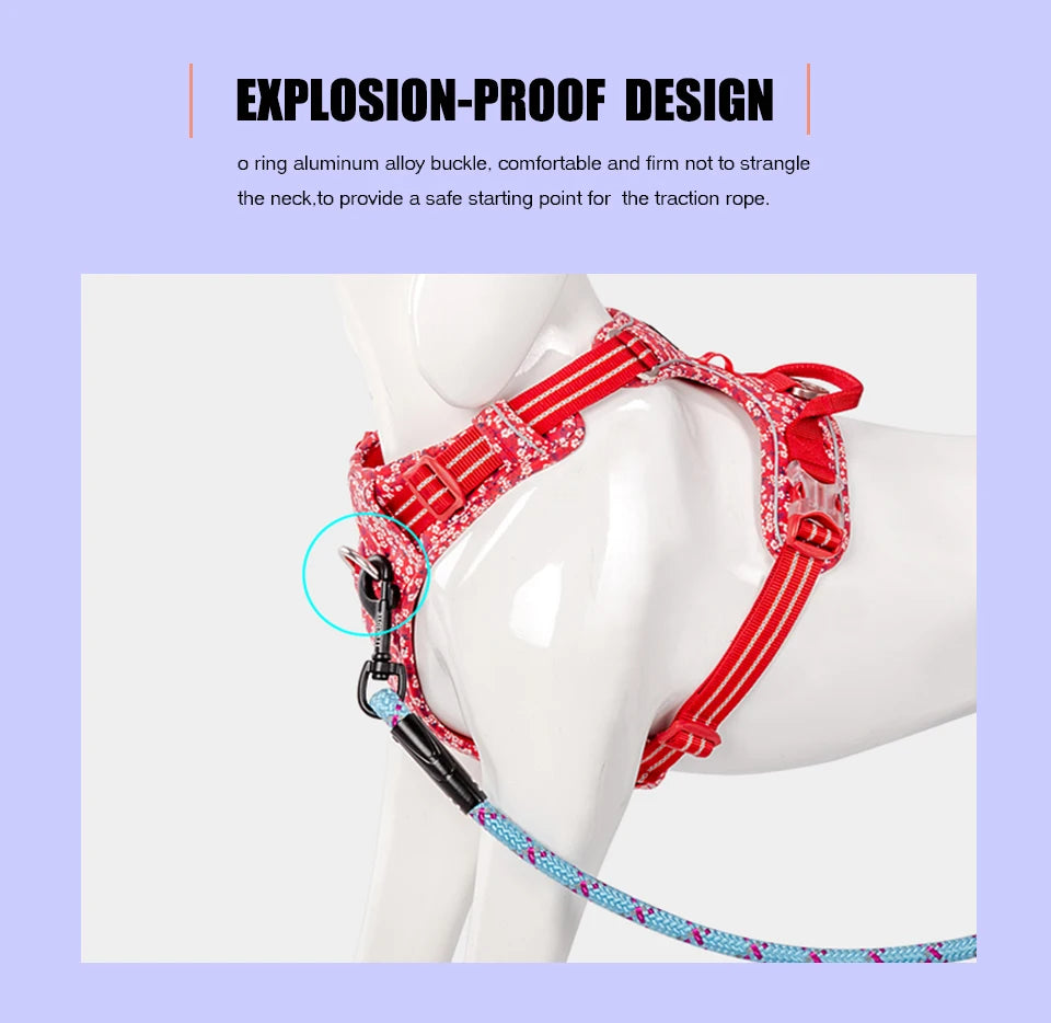 Truelove Pet Dog Harness Floral