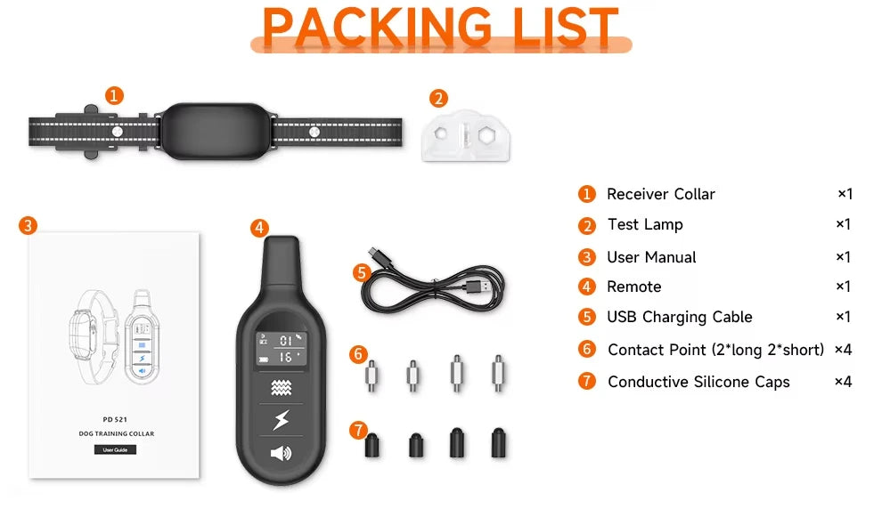 3300ft Electric Dog Training Shock Collar with Remote