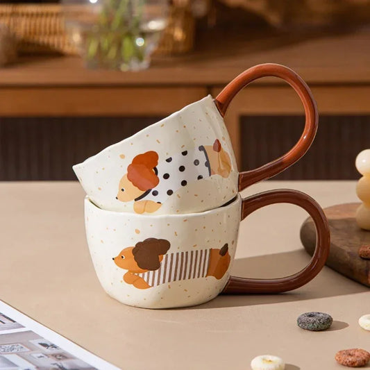 300Ml Ceramic Mug Cartoon Cup