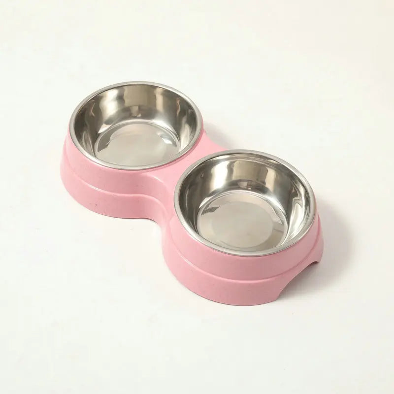Double Cat Bowl with Stand