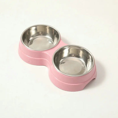 Double Cat Bowl with Stand