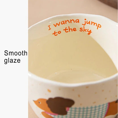 300Ml Ceramic Mug Cartoon Cup