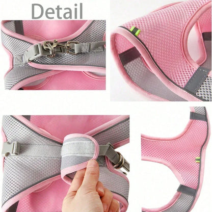 Escape-Proof Dog Harness and Leash Set for Small Dogs