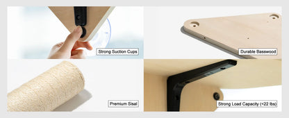 Mewoofun Cat Window Perch Hammock