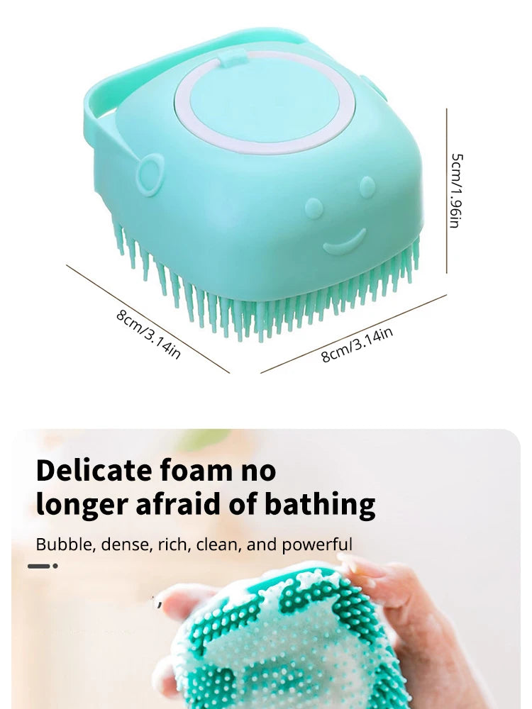 Soft Silicone Massager Pet Bathing Brush