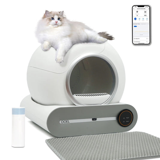 DOEL Self Cleaning Cat Litter Box 65L