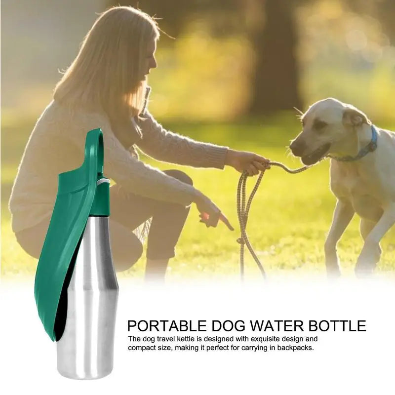 Dog Water Bottle 27oz Stainless Steel Travel Water Dispenser