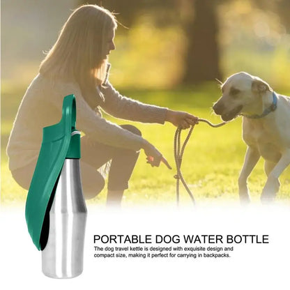 Dog Water Bottle 27oz Stainless Steel Travel Water Dispenser