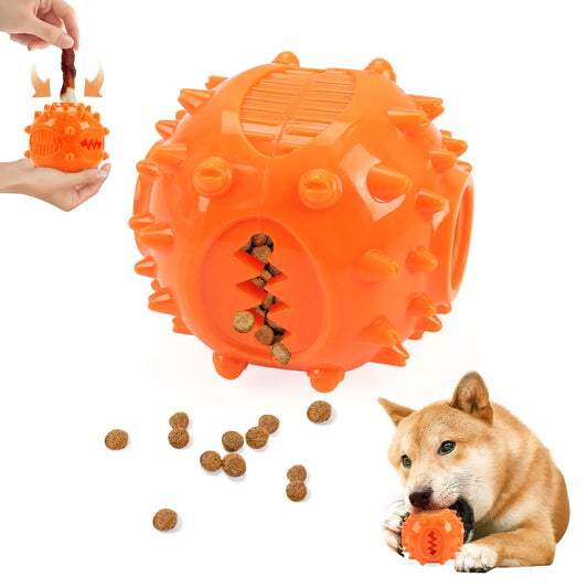 Dog Interactive Chew Treat Dispensing Ball - Self-Play, Bore