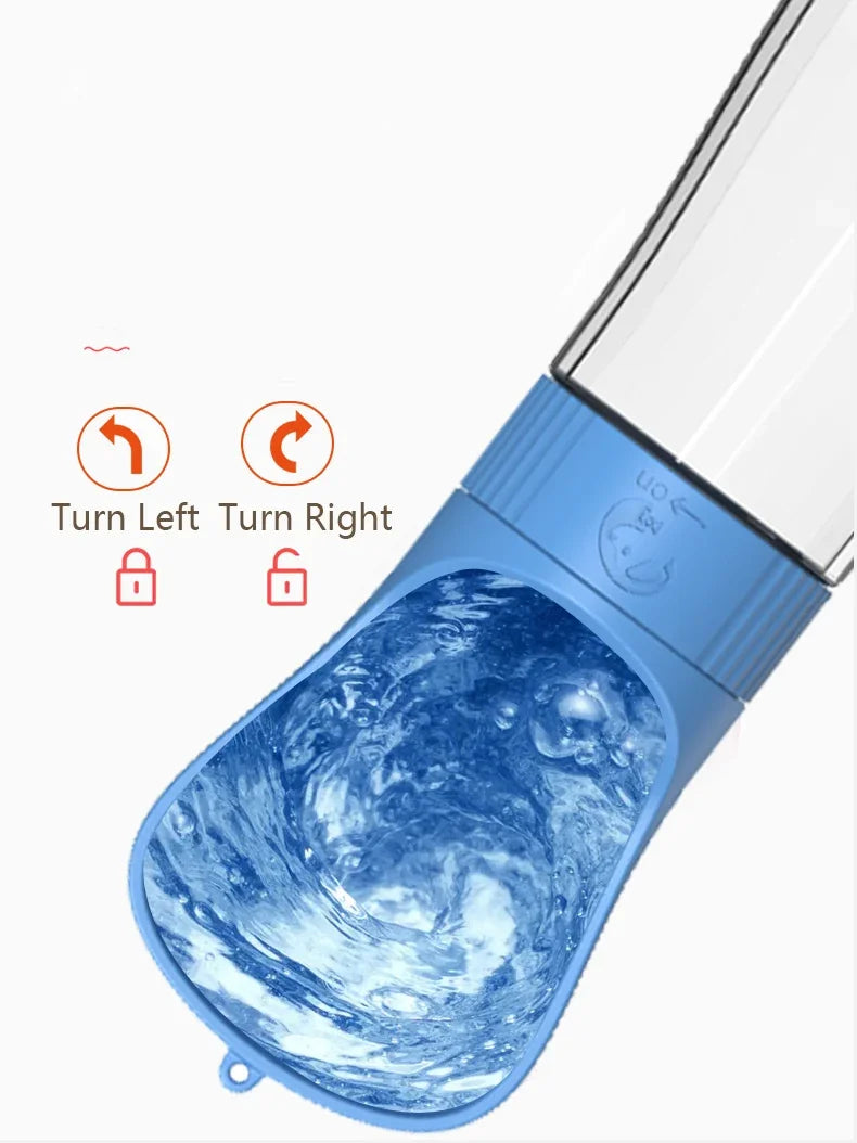2‑in‑1 Portable Dog Water Bottle