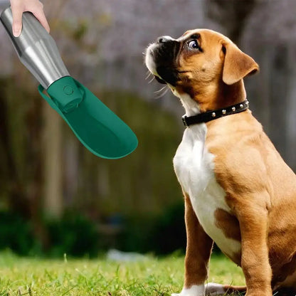 Dog Water Bottle 27oz Stainless Steel Travel Water Dispenser