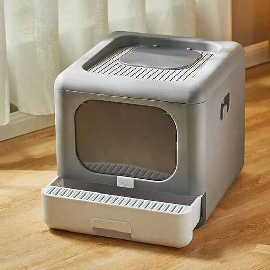 Cat Litter Box with Scoop and Sifting Tray