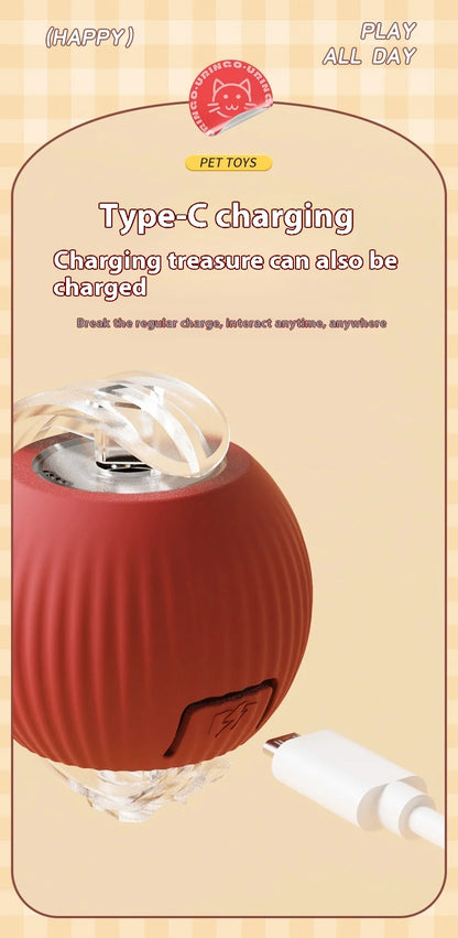 Interactive Electric Ball Cat Toy