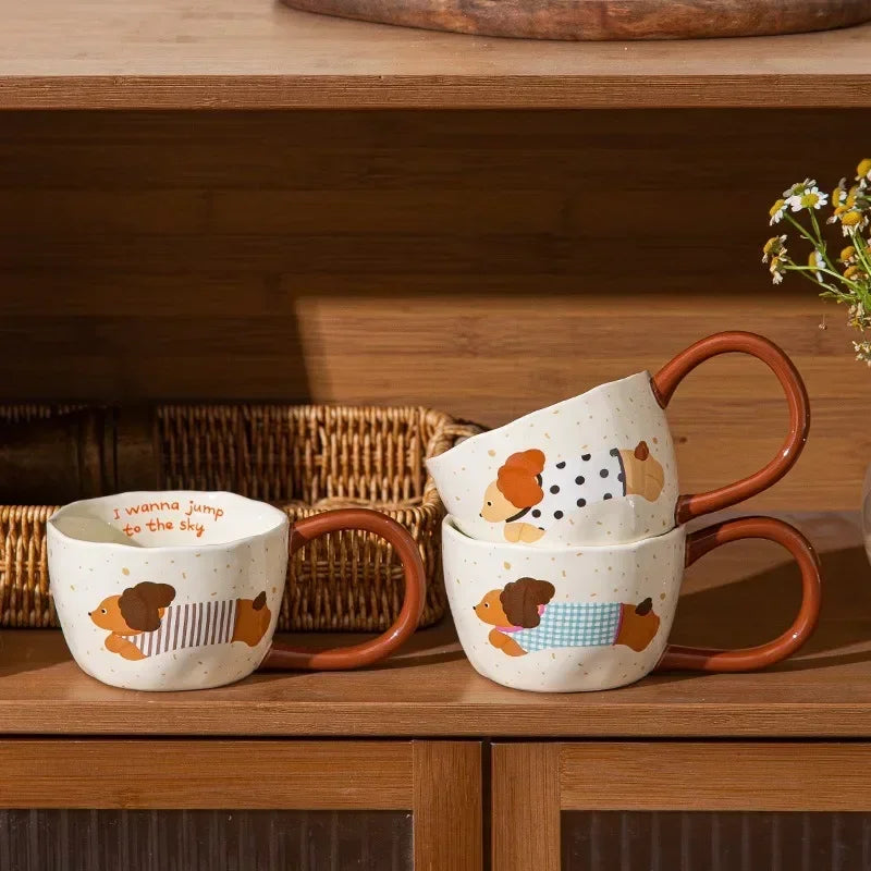 300Ml Ceramic Mug Cartoon Cup