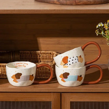 300Ml Ceramic Mug Cartoon Cup