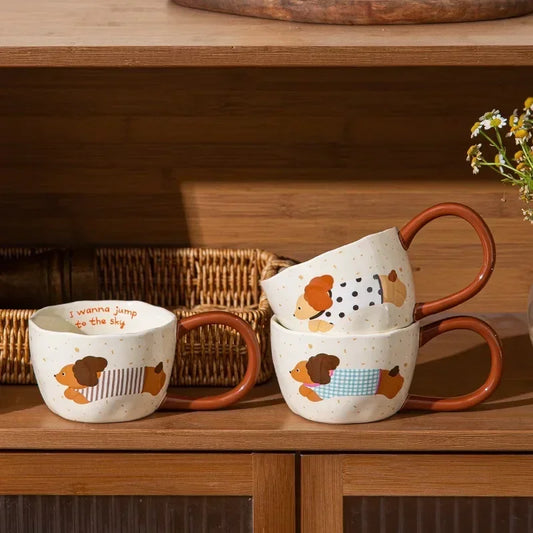 300Ml Ceramic Mug Cartoon Cup