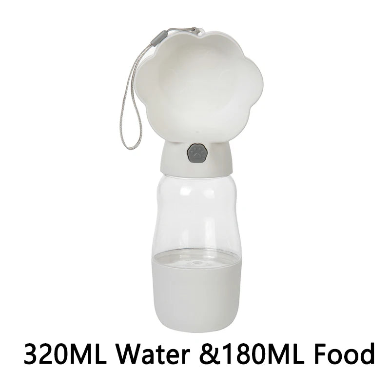 2‑in‑1 Portable Dog Water Bottle