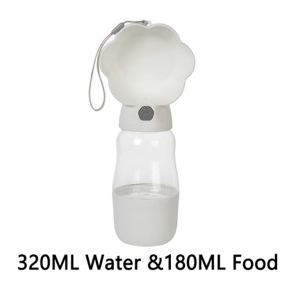 2‑in‑1 Portable Dog Water Bottle