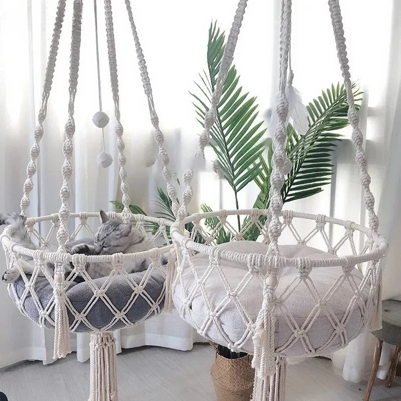 Pet Hammock Cat Swing Hand