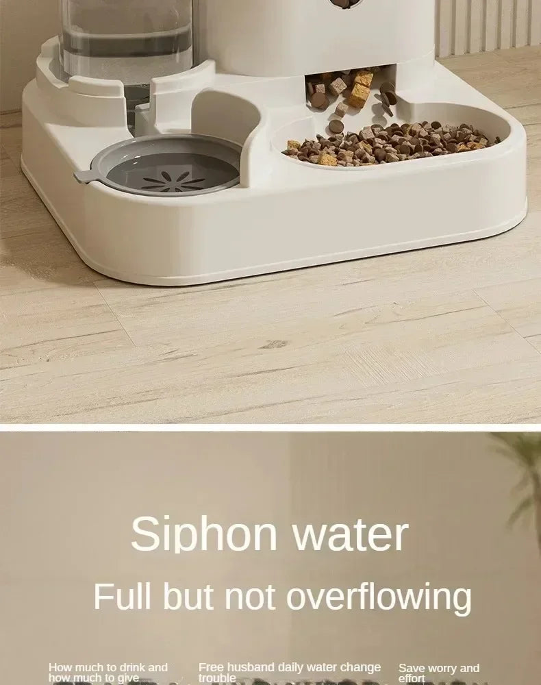 Automatic Dog/Cat Feeder With Water Fountain