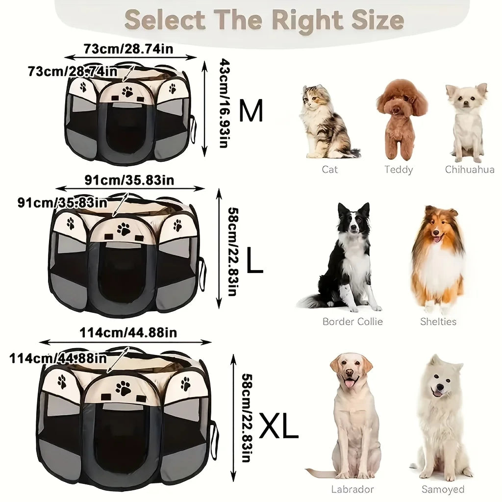 Portable Pet Playpen - Foldable