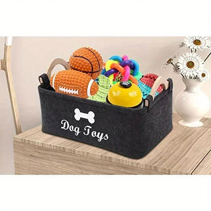 Felt Pet Toy Box, Dog