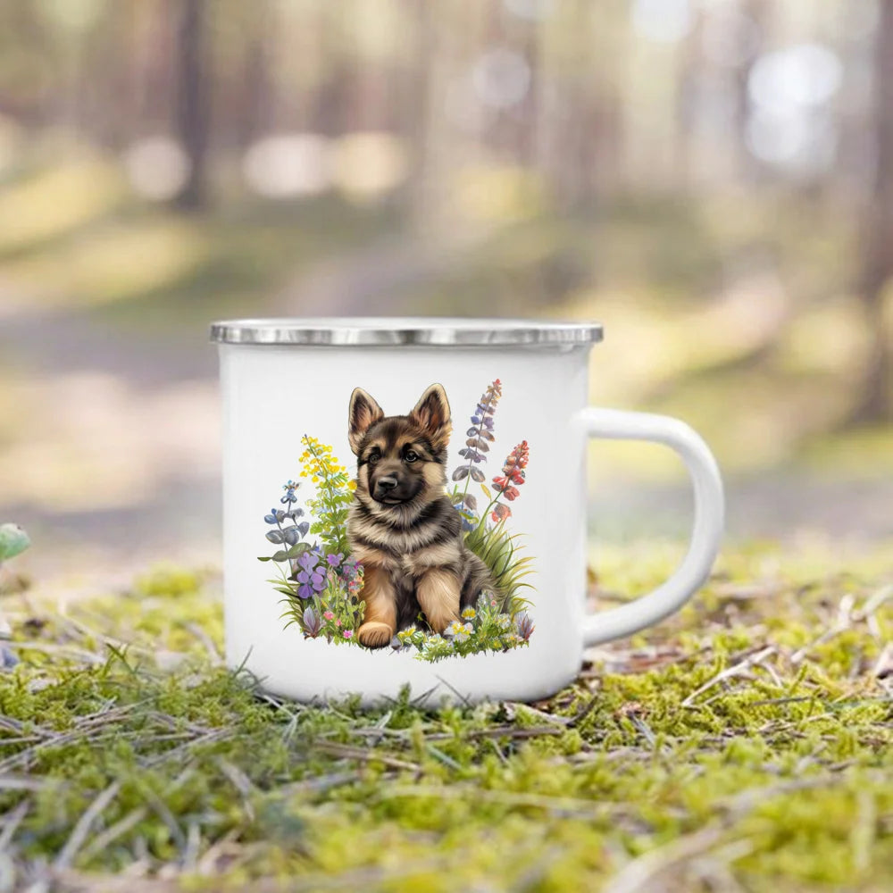 Dachshund Bulldog Border Colliegolden Retriever Printed Enam