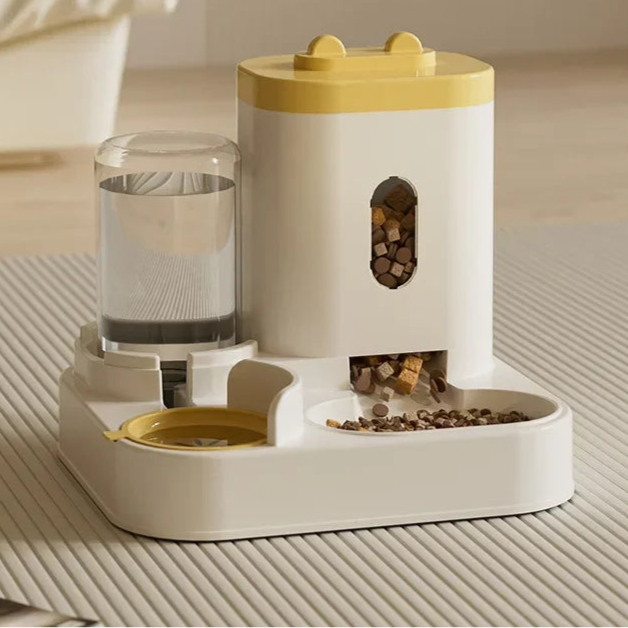 Automatic Dog/Cat Feeder With Water Fountain