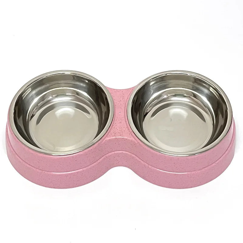 Double Cat Bowl with Stand