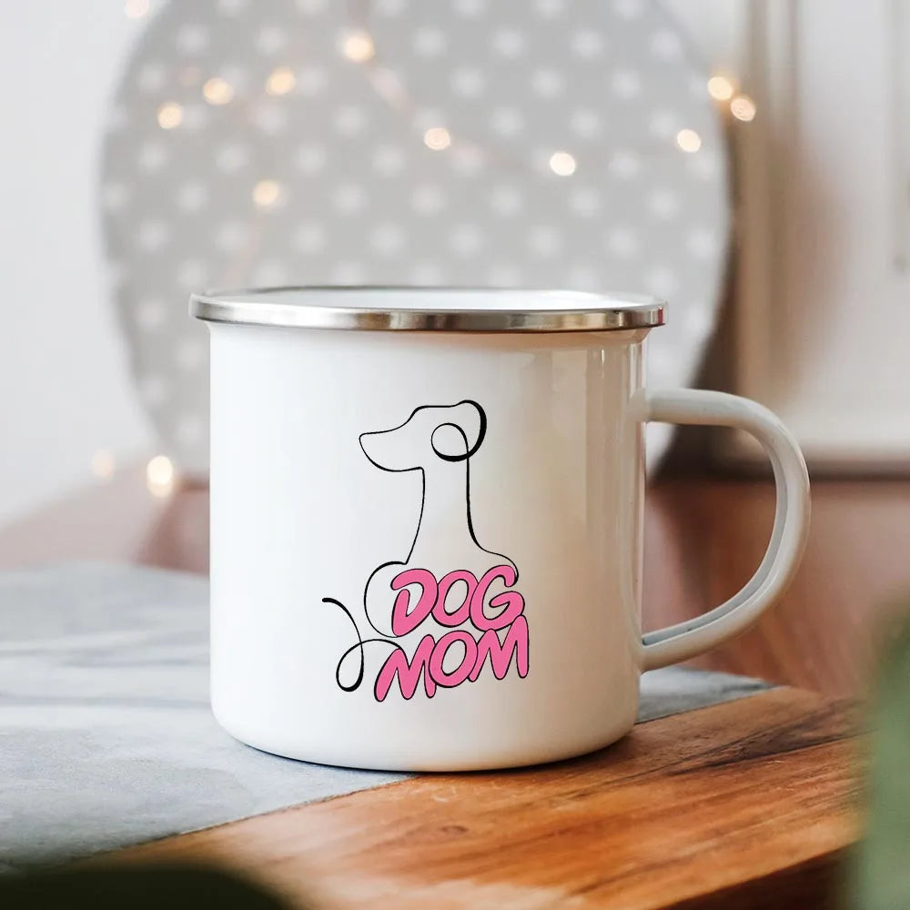 Dog Mom/Dad Print Creative Enamel