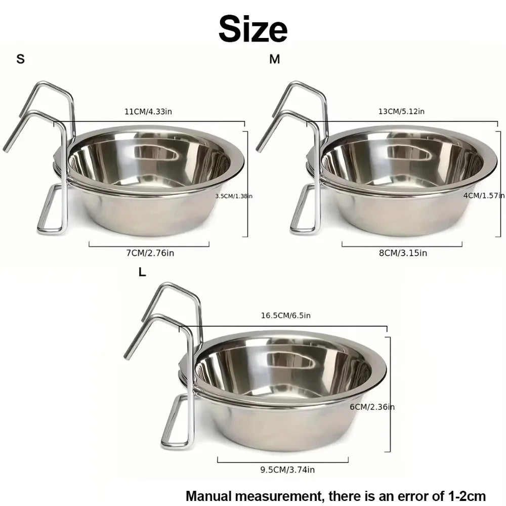 Protable Stainless Steel Hang-On Pet