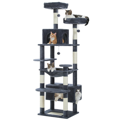 Large Cat Tree with Sisal-Covered Scratching Posts