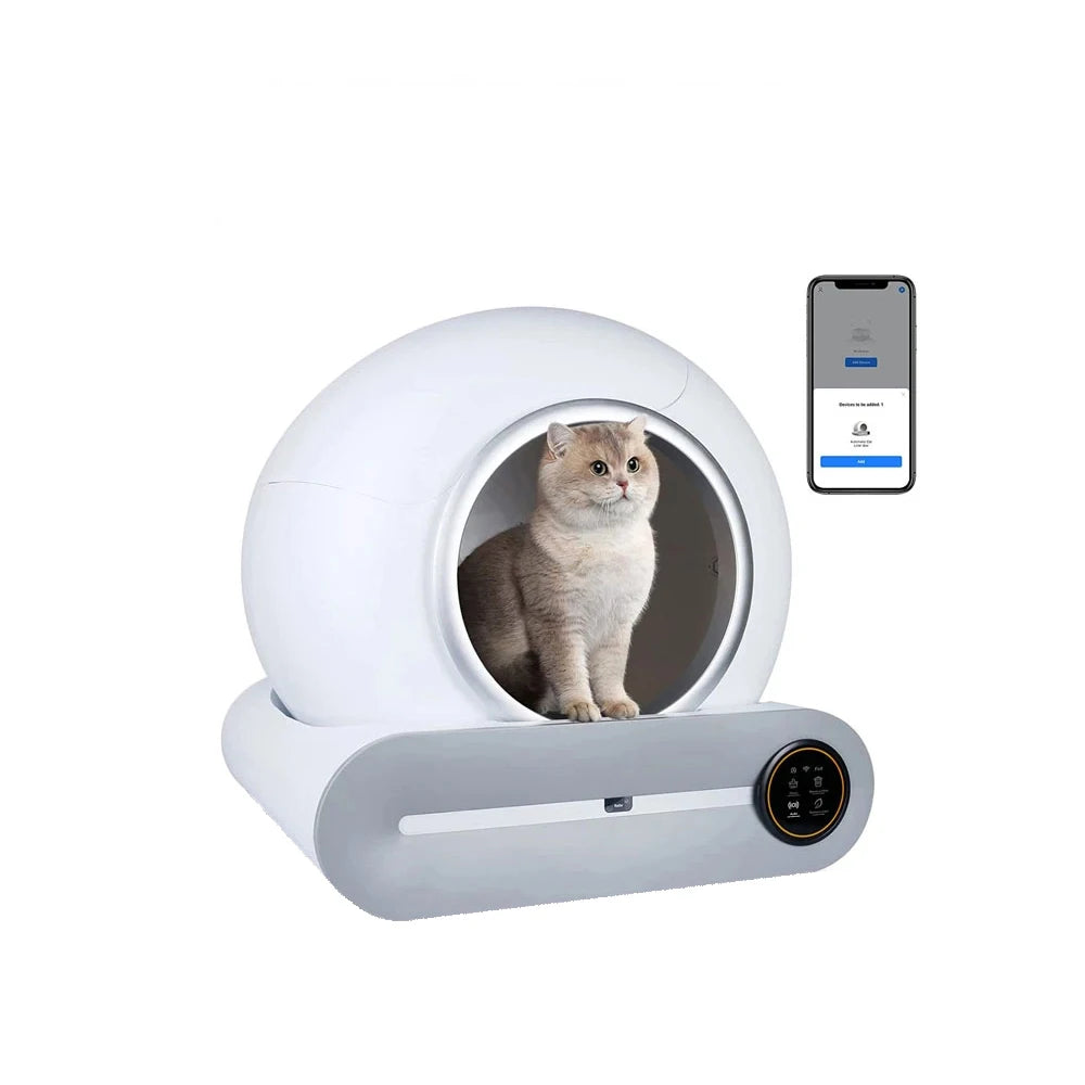 Tonepie 65L Automatic Smart Cat Litter Box Self Cleaning - Fully Enclosed