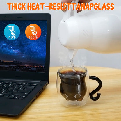 Cute Cat Mugs Double Vacuum