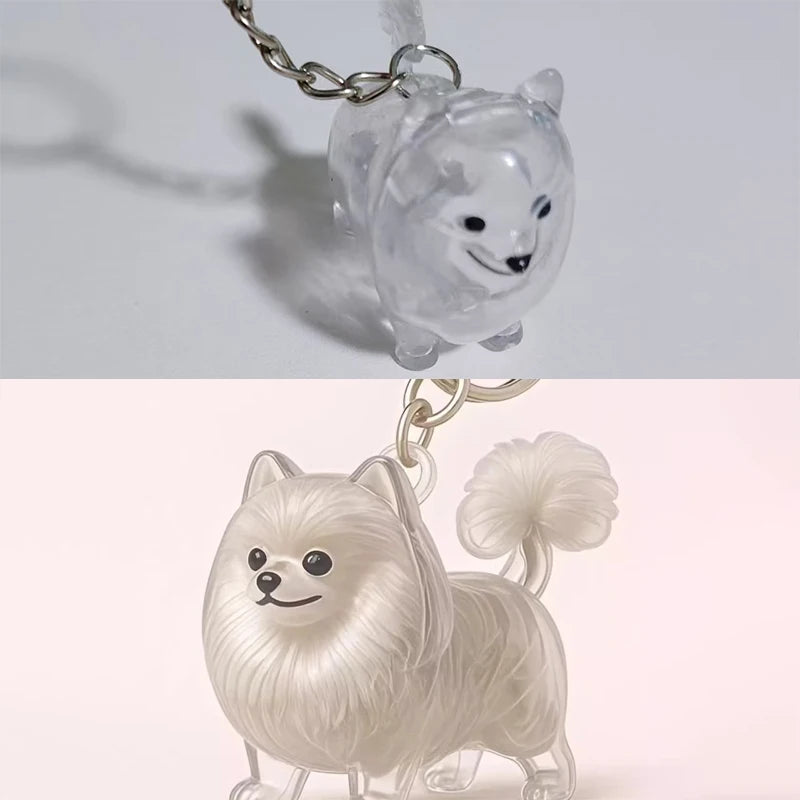Pet Hair Memorial Pendant Keychain