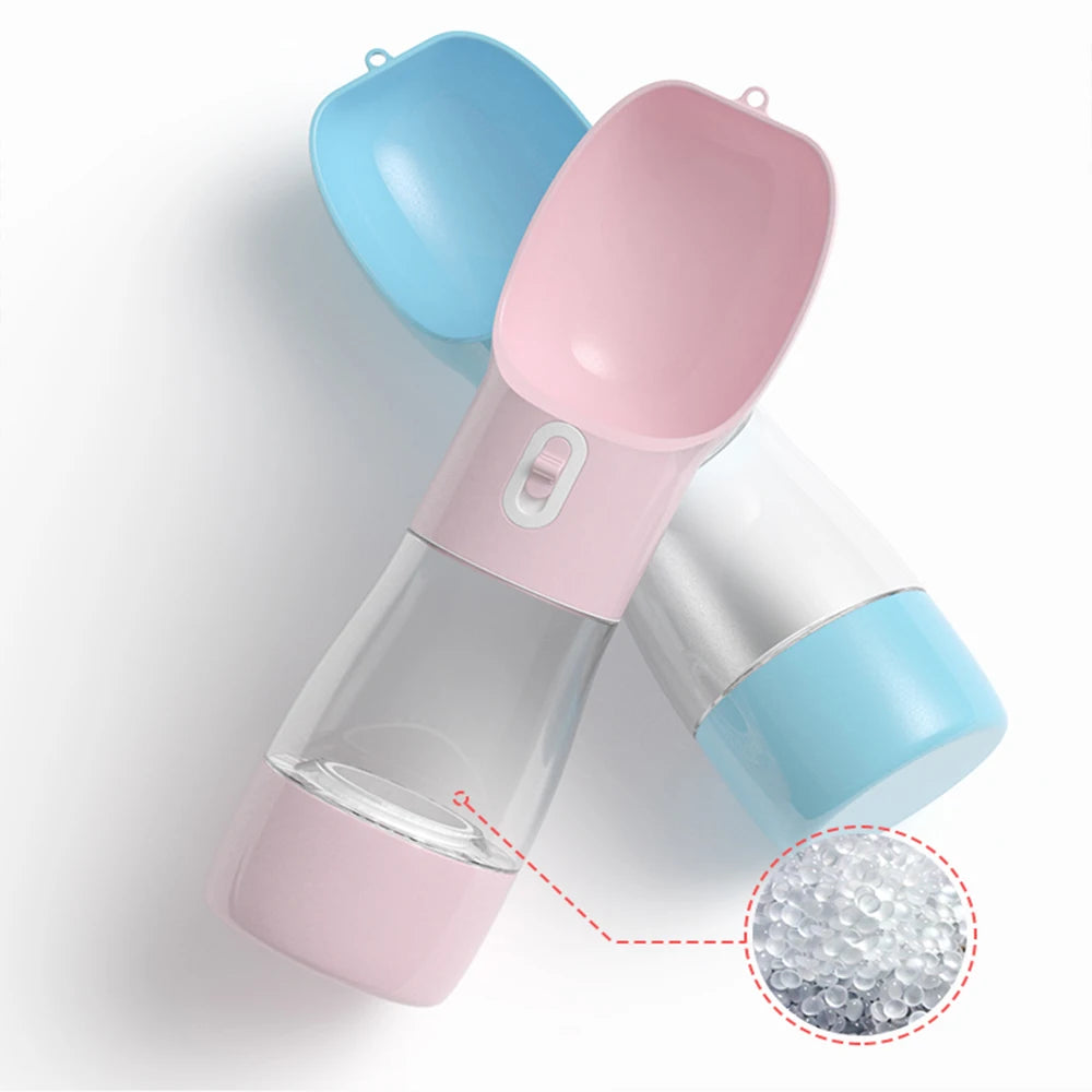 2‑in‑1 Portable Dog Water Bottle