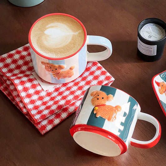 Cartoon Dog Ceramic Mug Animal