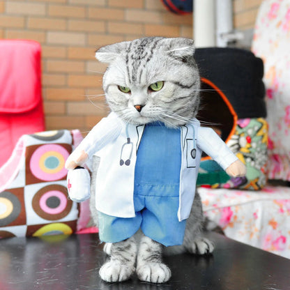 Halloween Doctor Cat Costume