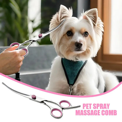 Curved Dog Grooming Scissors Curved Dog Trimmer Trimming Hai