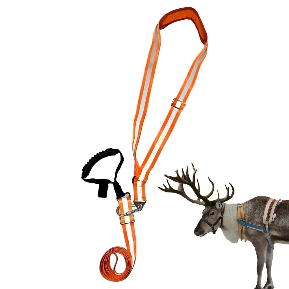Nylon Reflective Deer Drag Harness Strap Adjustable Hunting
