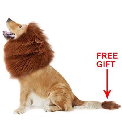 Lion Mane Dog Halloween Costume Lion - Suitable for Medium to Large Dogs