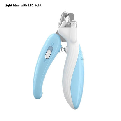 Pet nail clippers with LED light