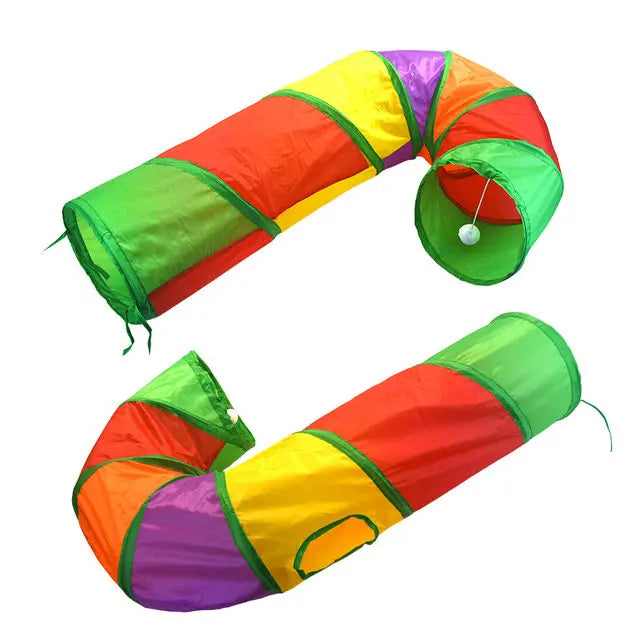 cat play tunnel interactive toy,hide and seek tunnel, portab