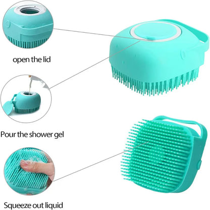 Soft Silicone Massager Pet Bathing Brush