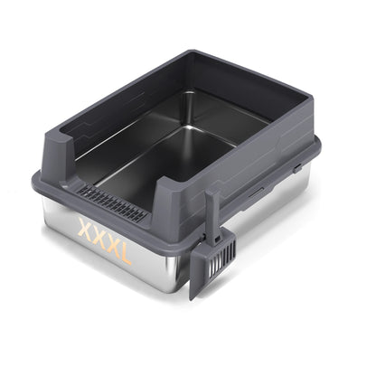 XXXL Stainless Steel Litter Box - Extra Large 28" L x 20" W